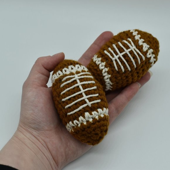 Hand Crafted Other - Handcrafted Crochet catnip Football cat toys